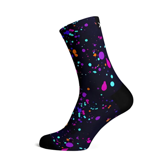 Sox Purple Splash Casual Crew Socks