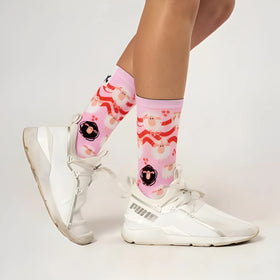 Sox Pink Sheep Casual Crew Socks
