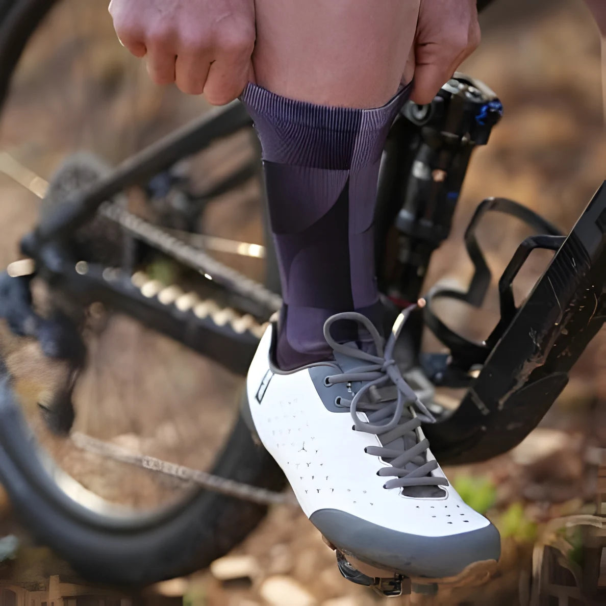 Sox Solid Charcoal Casual Crew Socks