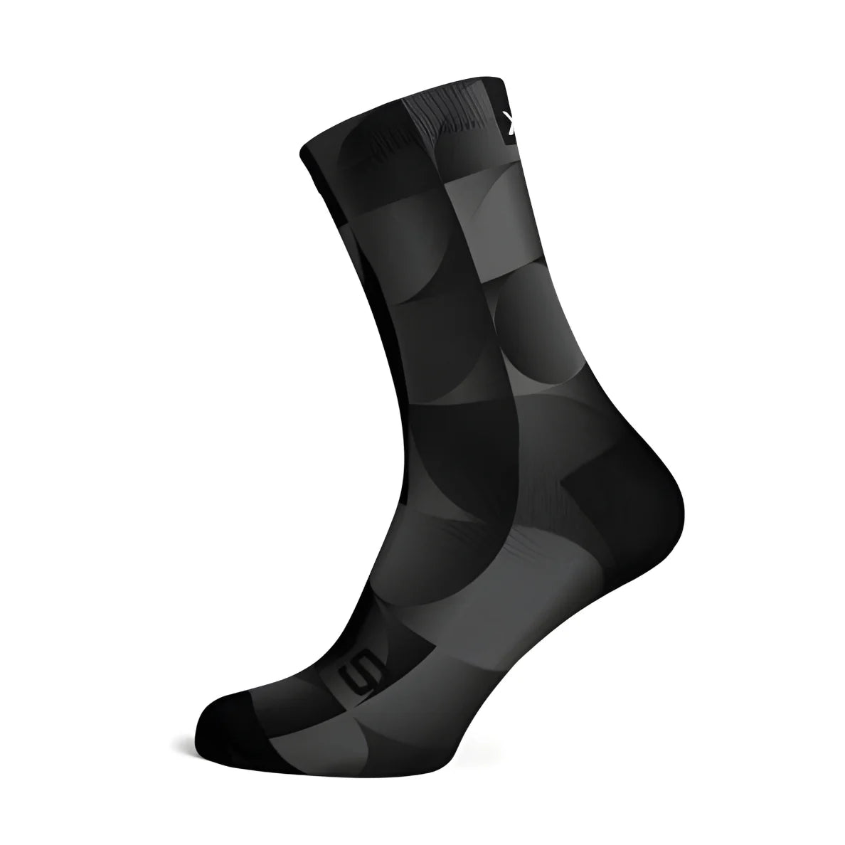 Sox Solid Charcoal Casual Crew Socks
