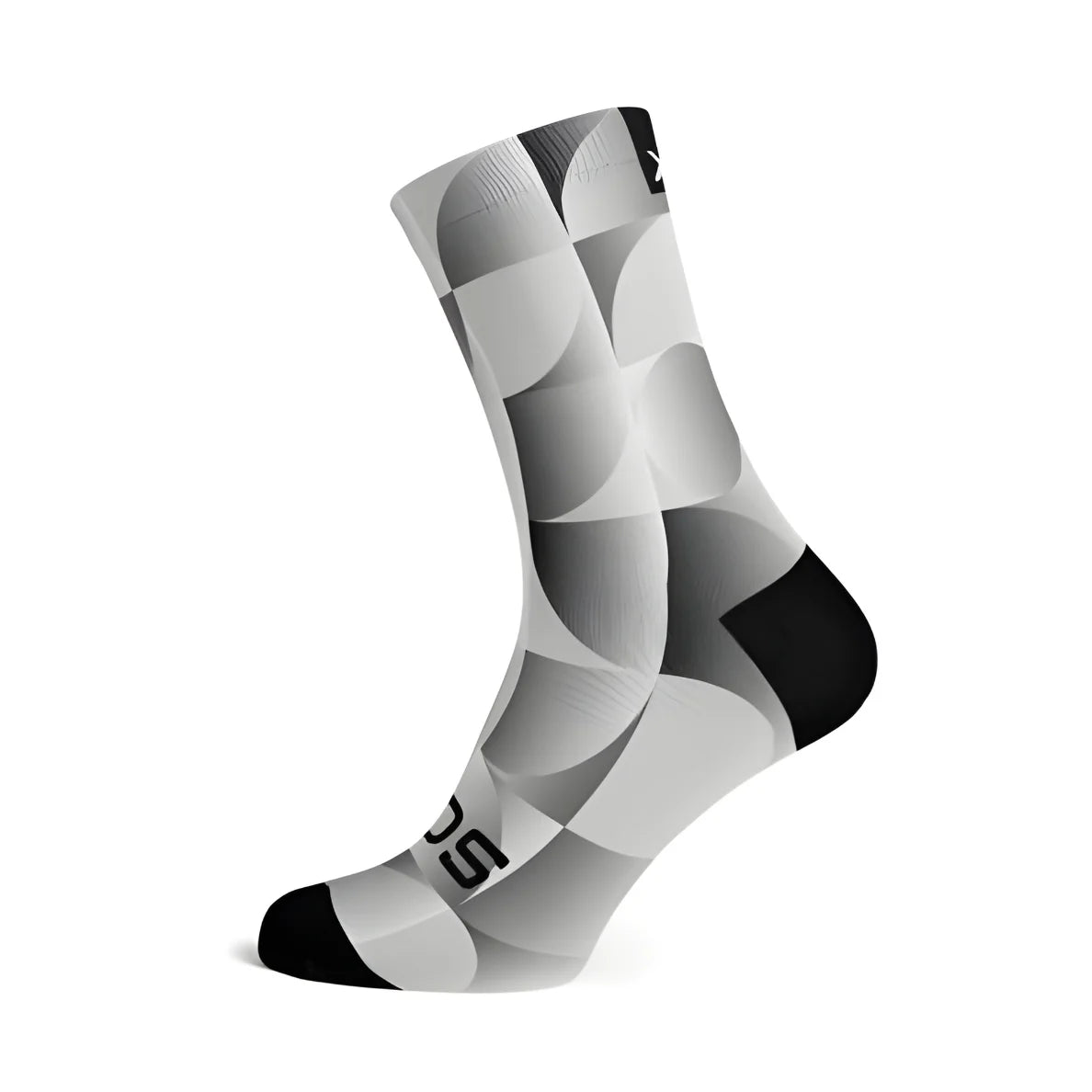 Sox Solid Silver Casual Crew Socks