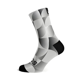 Sox Solid Silver Casual Crew Socks
