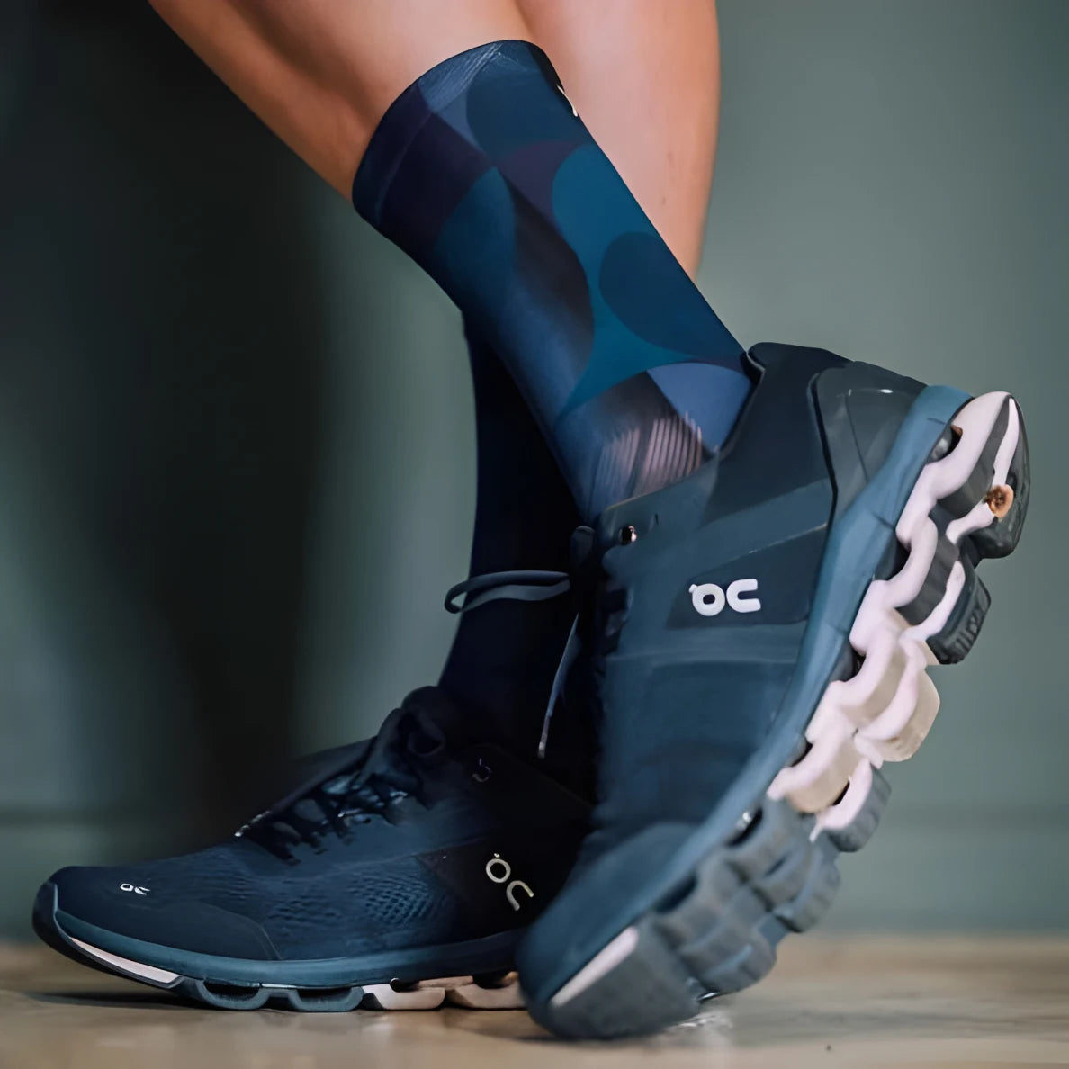 Sox Solid Navy Casual Crew Socks