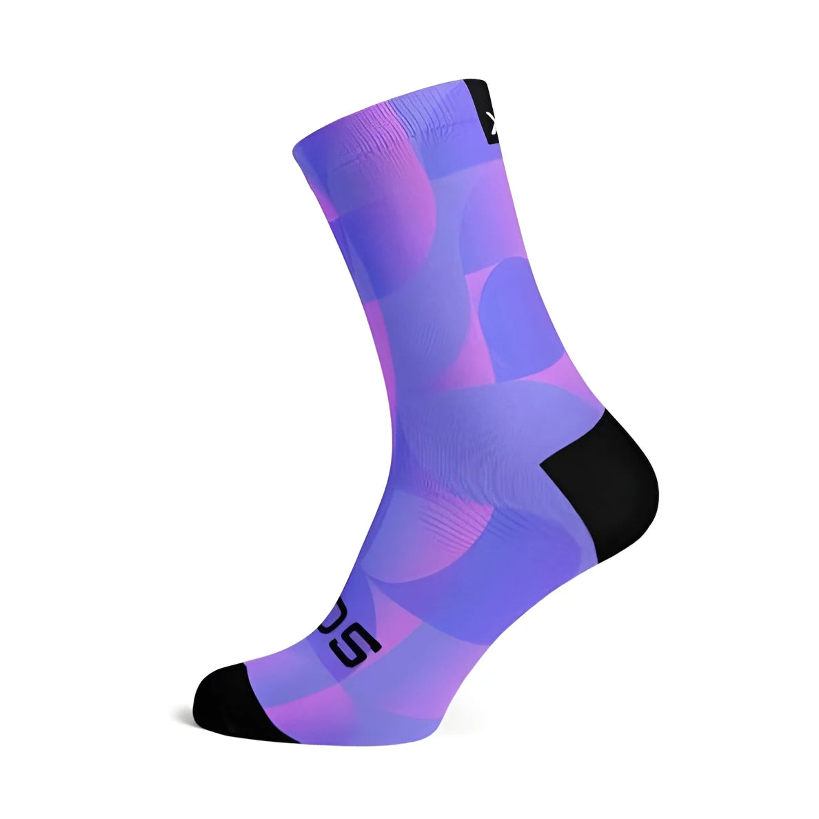 Sox Solid Purple Casual Crew Socks
