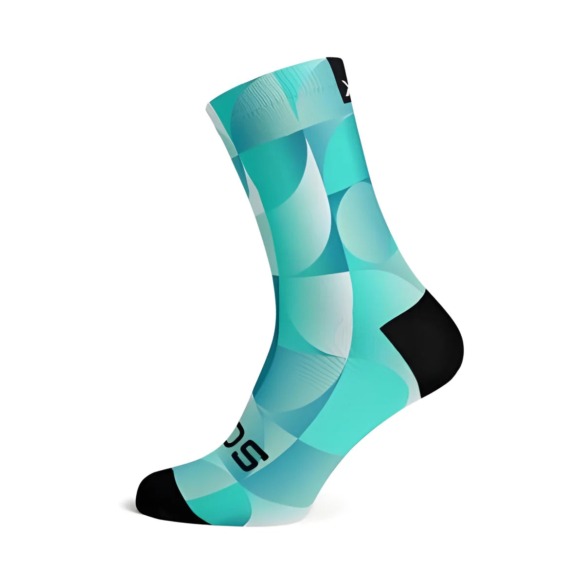 Sox Solid Turquoise Casual Crew Socks