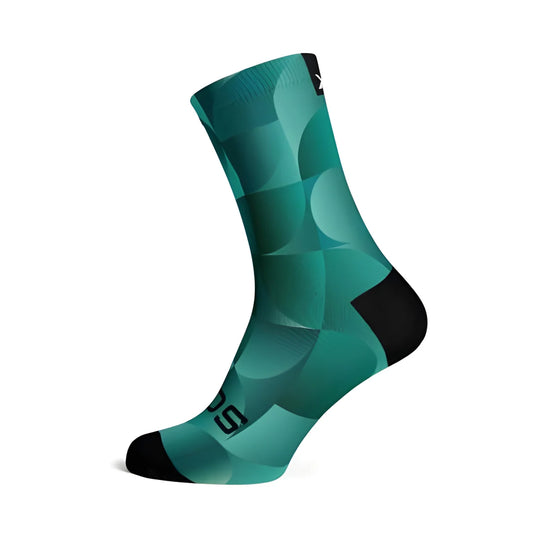 Sox Solid Teal Casual Crew Socks