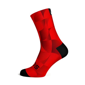 Sox Solid Red Casual Crew Socks