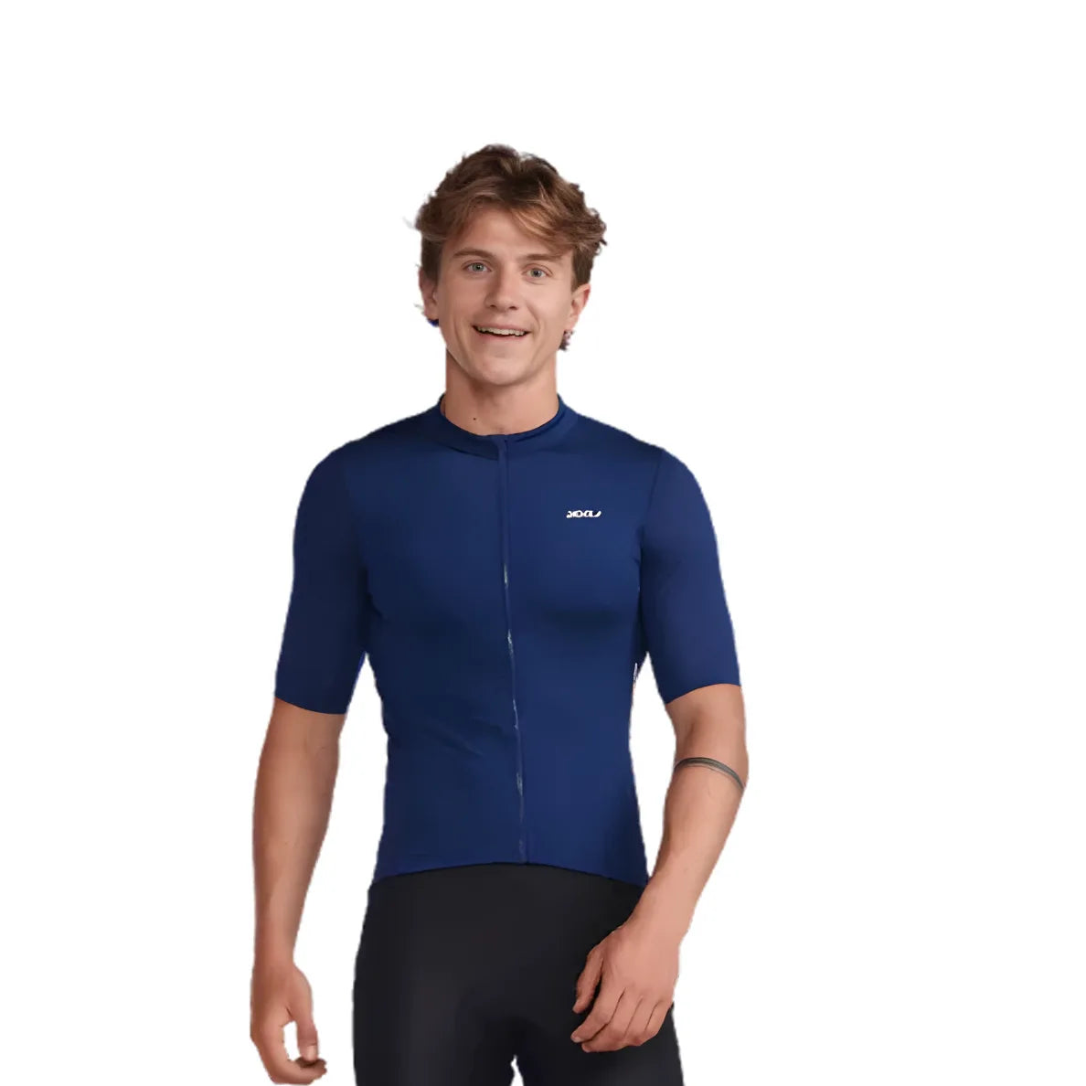 2XU MC6649A Aero Mens Cycling Jersey (Medieval/White Reflective)