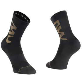 Northwave Extreme Air Mid Socks-Black/Sand