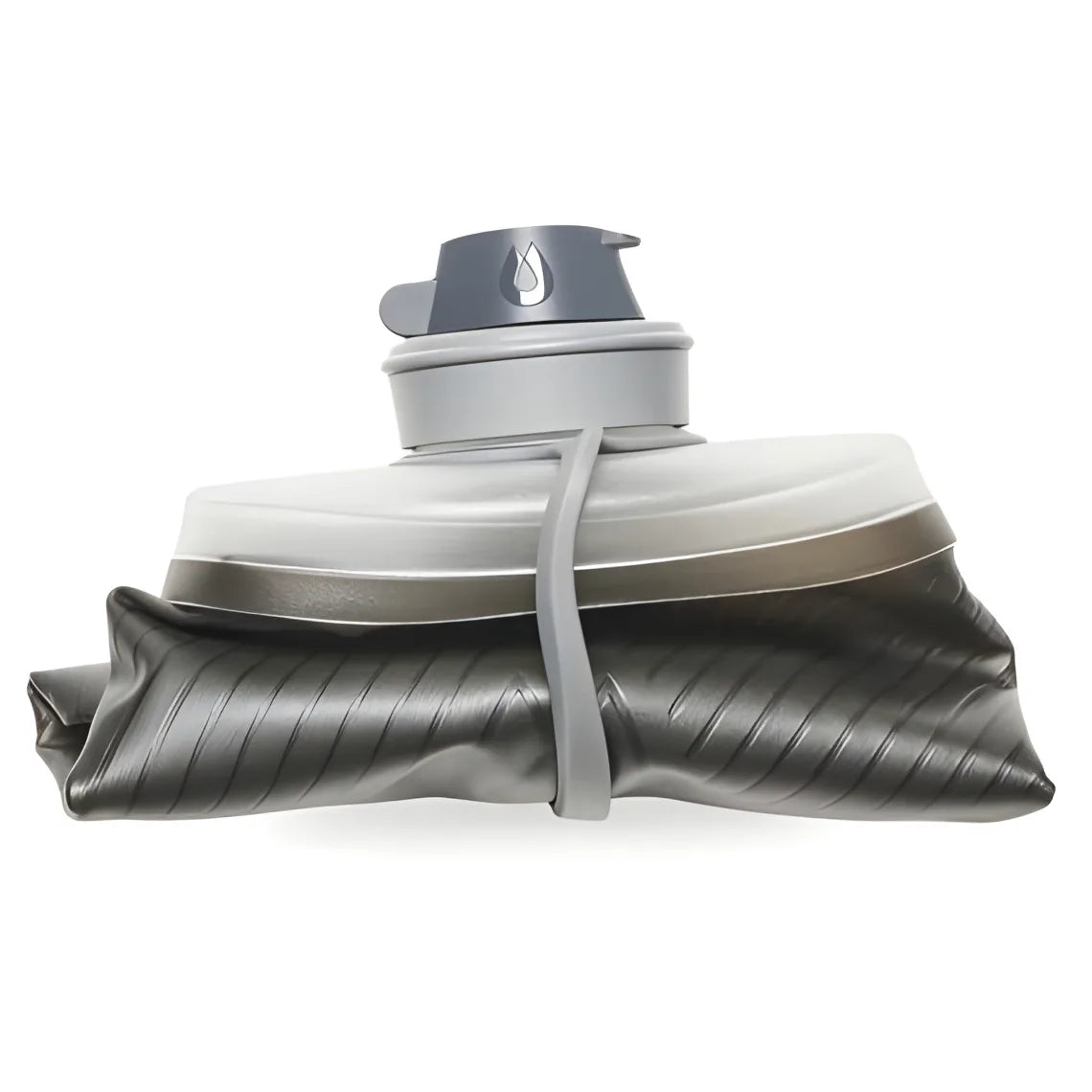 Hydrapak Flux Flexible Bottle-Mammoth Grey (1 Ltr)