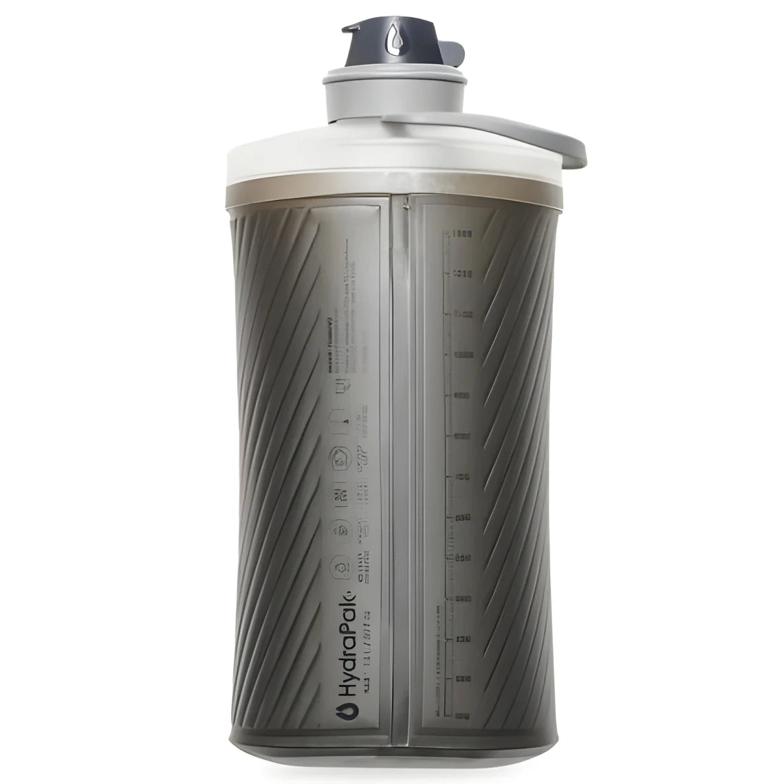 Hydrapak Flux Flexible Bottle-Mammoth Grey (1.5 Ltr.)