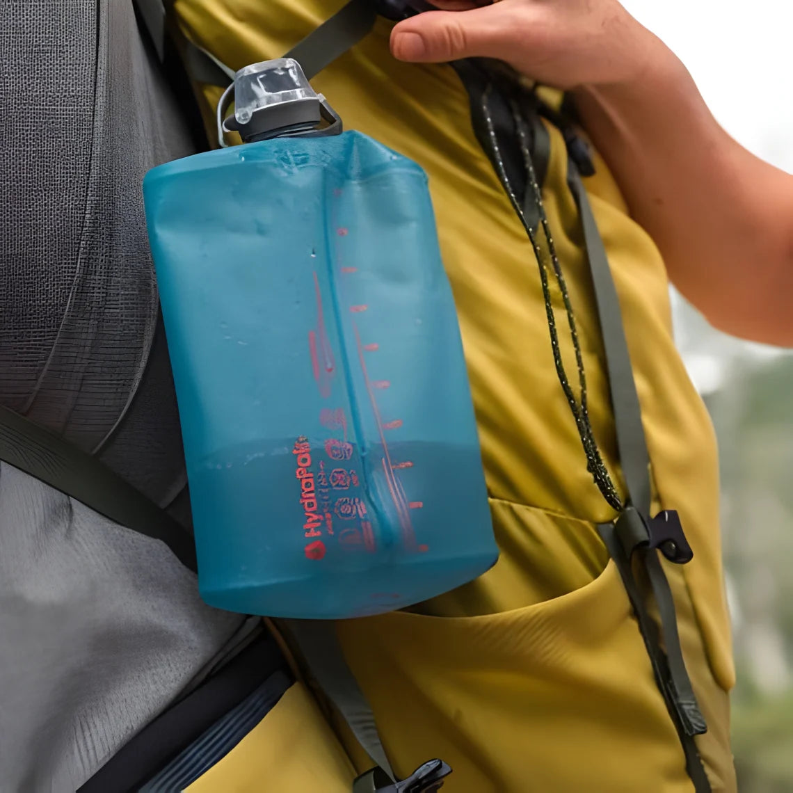 Hydrapak Stow Flexible Bottle-Tahoe Blue (500ml)