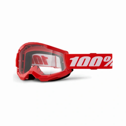 100% STRATA 2 Goggle Red - Clear Lens