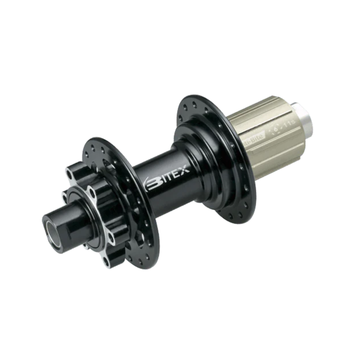 Bitex MTR12 Rear Disc Hub, ISO, Black, 28h, QR M10*142mm, Shimano 11s(w/abs)