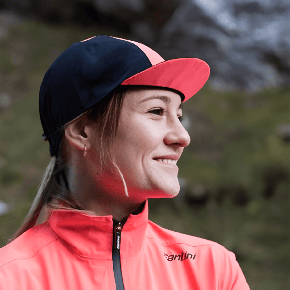 Santini Guard Mercurio Rain Cap-Granatina