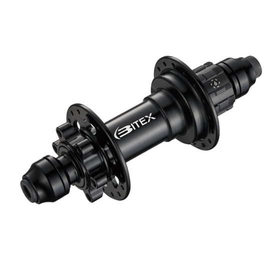 Bitex BX605R Rear Disc Hub, CLD, Black, 32h, TA M10*135mm, Shimano Single Speed