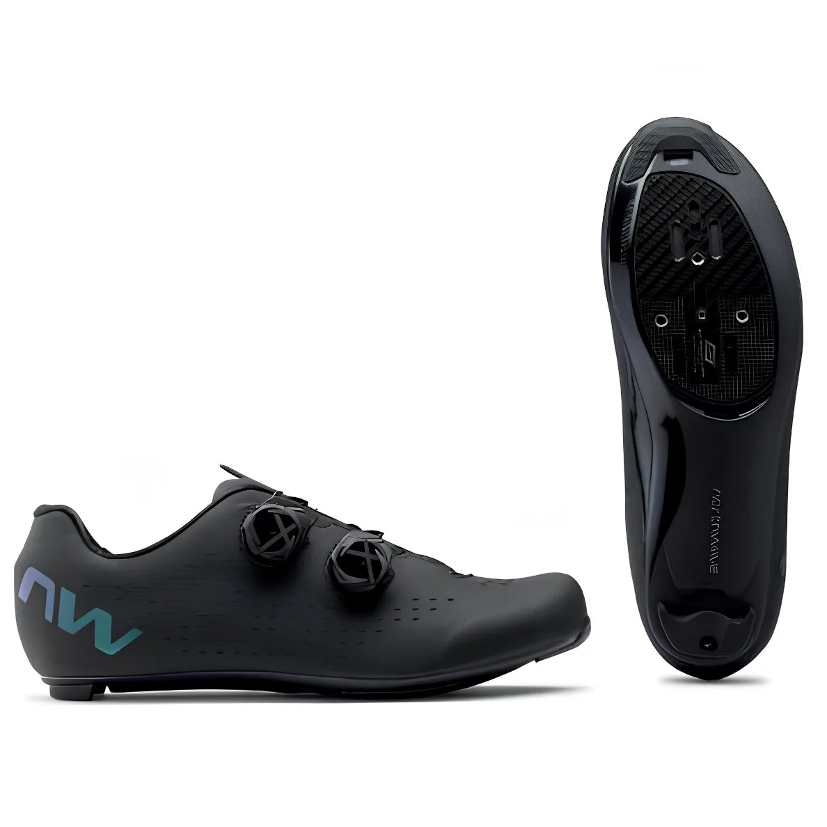 Northwave Revolution 3 Road Shoes-Black/Iridescent