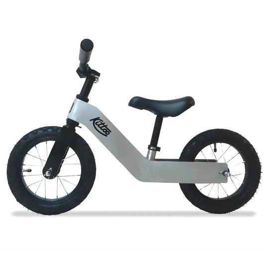 Kittoo No-Pedal Alloy Kids Balance Bicycle (Mercury Silver)