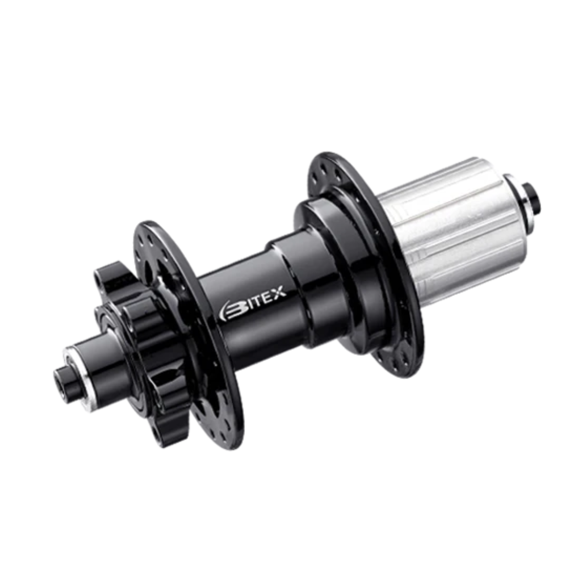 Bitex BX207R Rear Disc Hub, ISO, Black, 36h, TA 12M*142mm, Shimano 11s(w/abs)