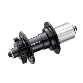 Bitex BX207R Rear Disc Hub, ISO, Black, 36h, TA 12M*142mm, Shimano 11s(w/abs)