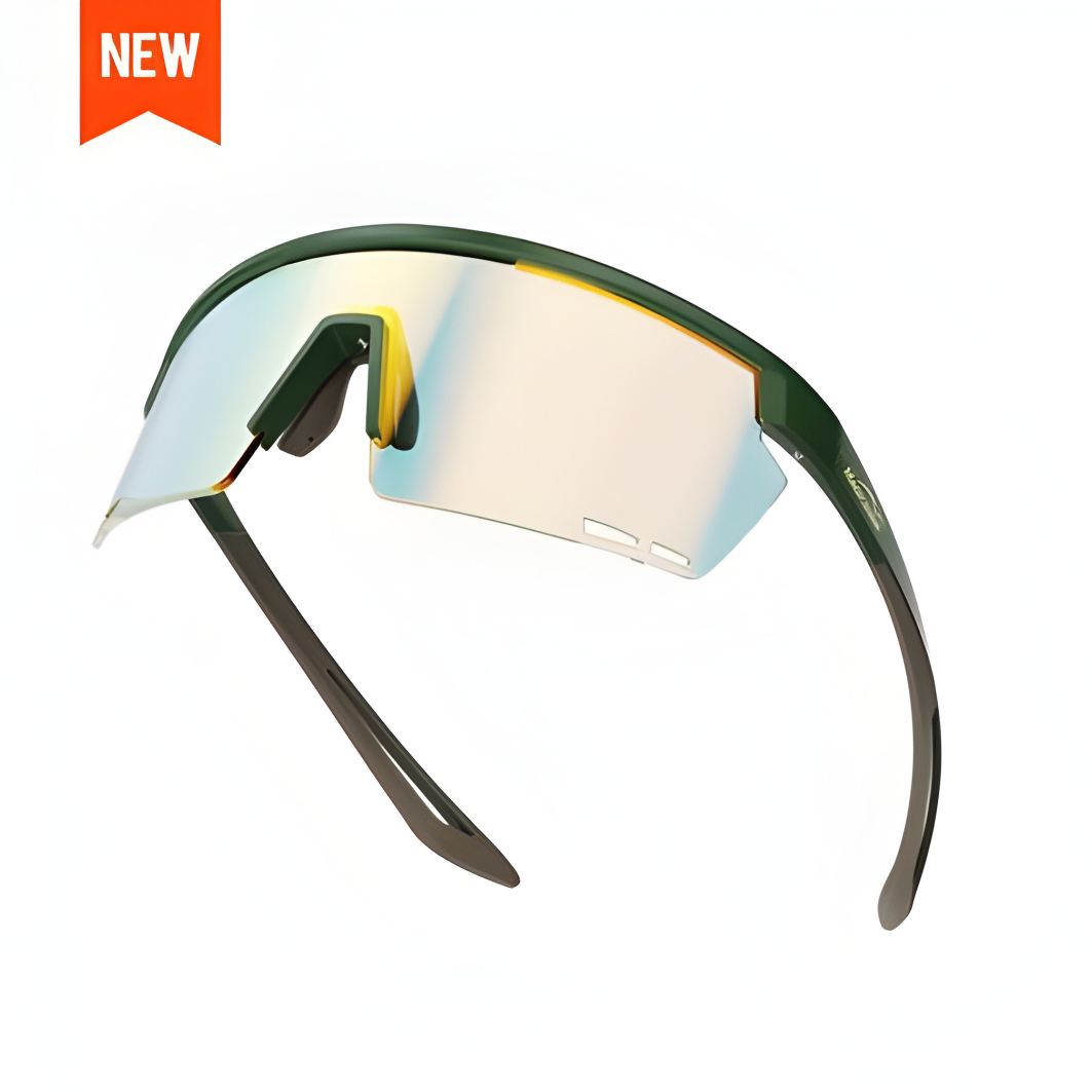 Magicshine Rouler Coated Photochromic Sunglasses-Green/Brown