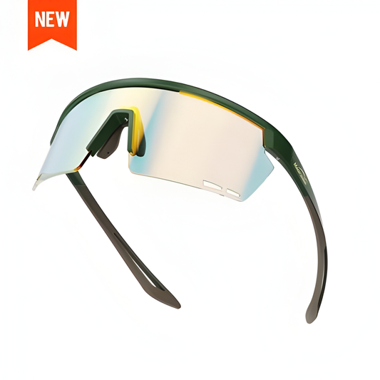 Magicshine Rouler Coated Photochromic Sunglasses-Green/Brown