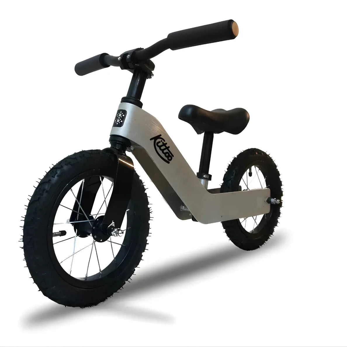 Kittoo No-Pedal Alloy Kids Balance Bicycle (Mercury Silver)