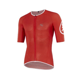 MB Wear UltraLight Smile Mens Cycling Jersey (Red)