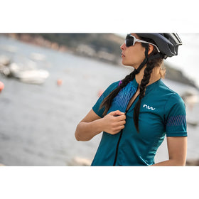 Northwave Wmn Origin Jersey-Blue/Iridescent