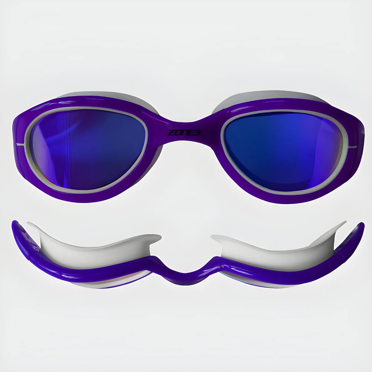 Zone 3 Attack Swimming Googles (Purple/White)