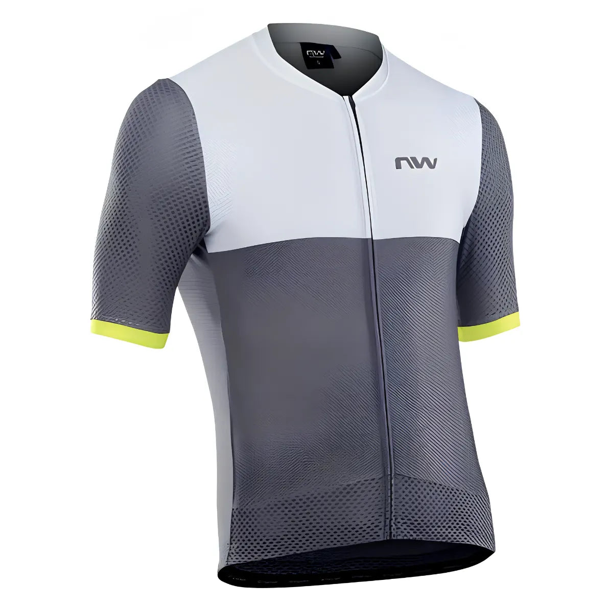 Northwave Storm Air Jersey-Grey/Yellow Fluo