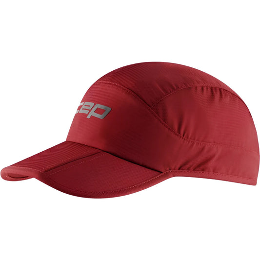 CEP Compression Core Foldable Unisex Running Cap (Burgundy)