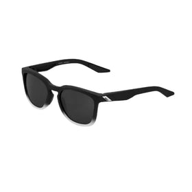 100% HUDSON - Soft Tact Black / White Fade -Black Mirror Lens