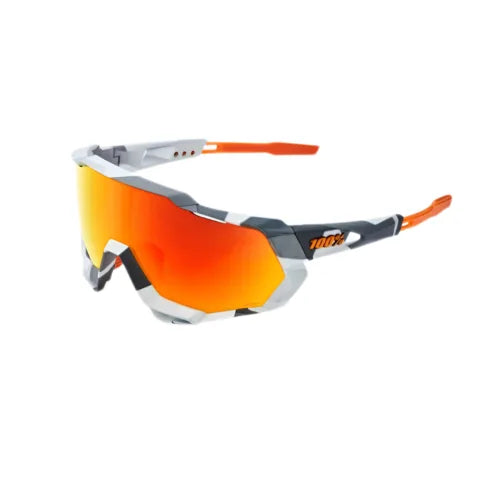 SPEEDTRAP - Soft Tact Grey Camo - HiPER Red Multilayer Mirror Lens