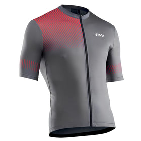 Northwave Origin Jersey-Dark Grey/Red