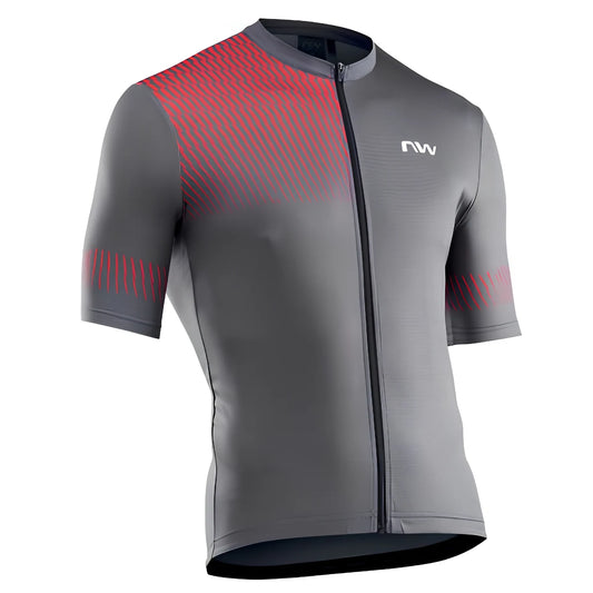 Northwave Origin Jersey-Dark Grey/Red