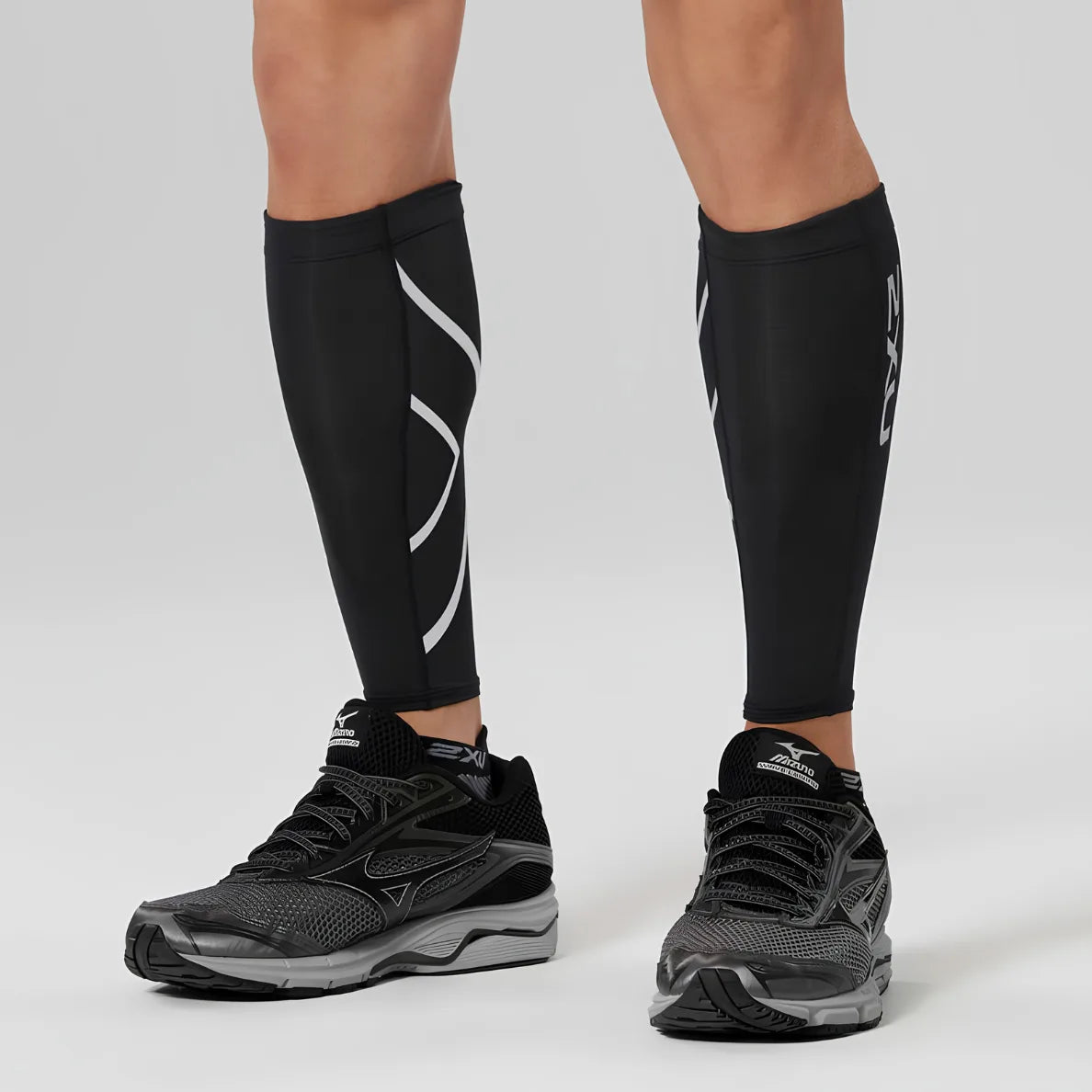2XU UA1987B Compression Calf Guard (Black/Black)