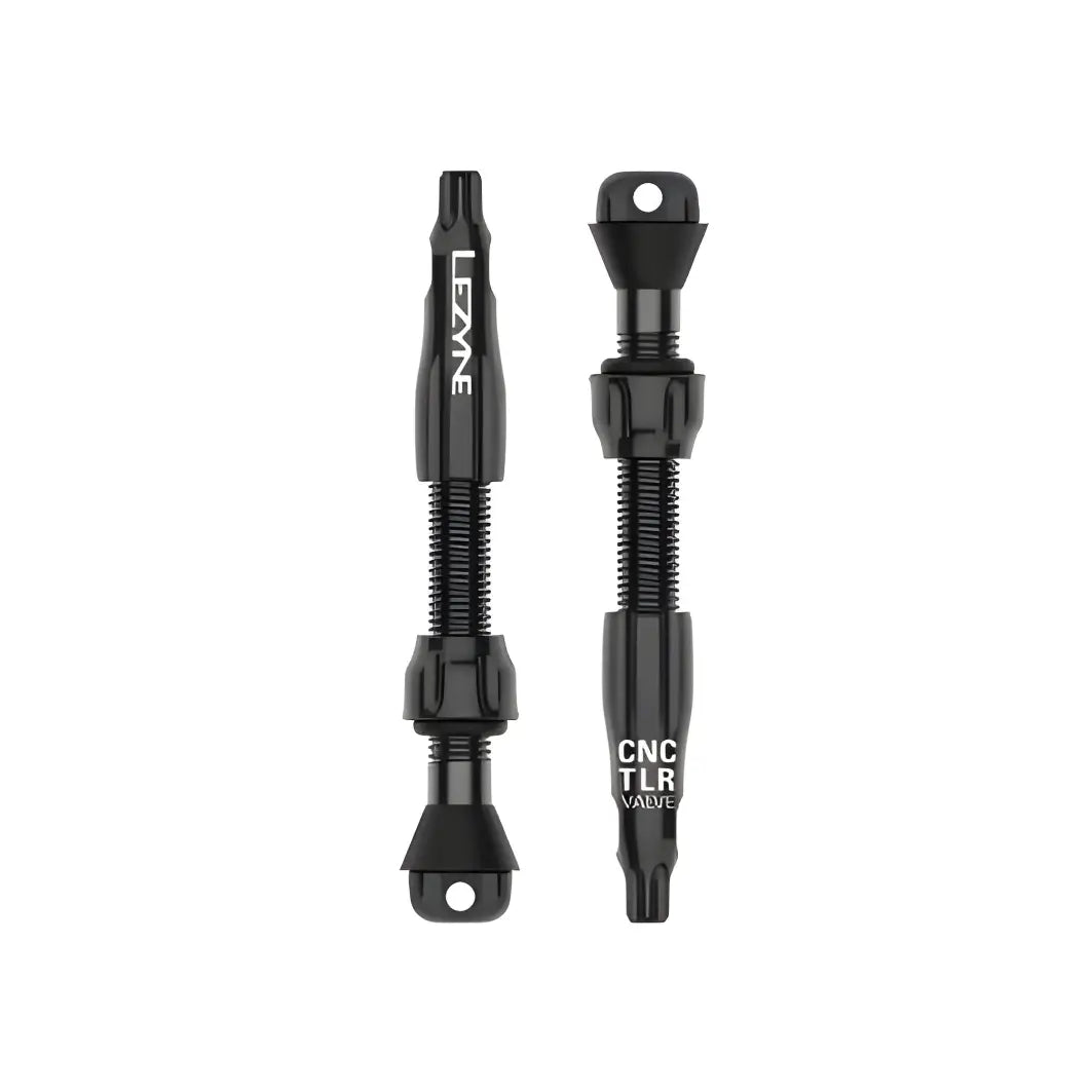 Lezyne CNC TLR Tubeless Valve Pro-Black (44mm) (Pack Of 2)