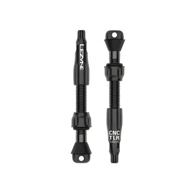 Lezyne CNC TLR Tubeless Valve Pro-Black (44mm) (Pack Of 2)