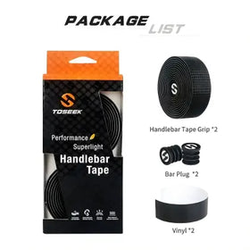 Toseek Bicycle Handlebar Tape THT 10 3k Black