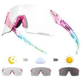 SCVCN X142 Photochromic Sunglasses-Black/Pink