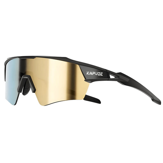 Kapvoe DreamChaser Wings Sports Sunglasses-Gold/Black