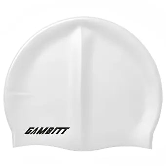 Gambitt Glacier Swimming Caps (White)