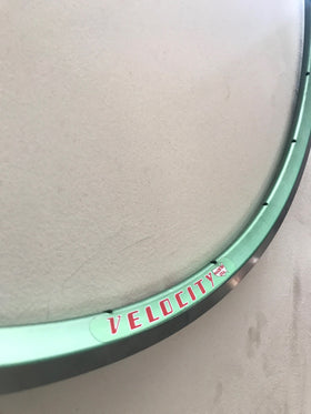 Velocity A23 Rim, 700c 20h w/MSW Green Ano