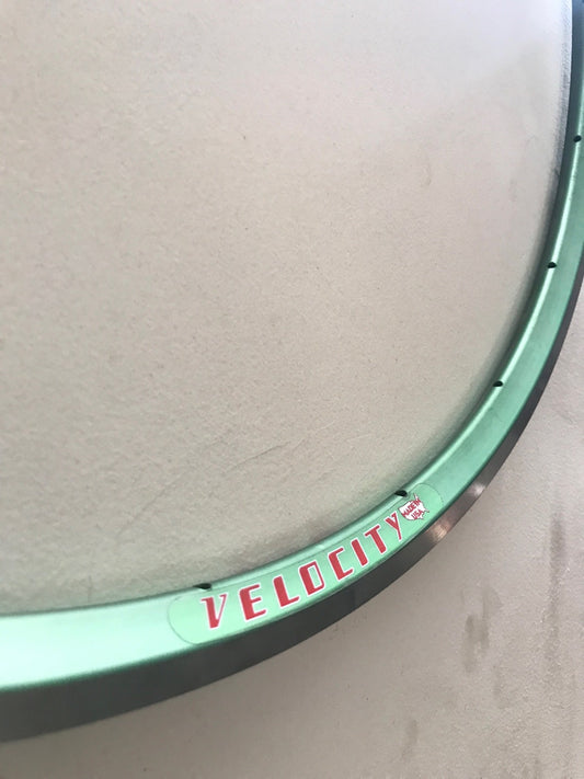 Velocity A23 Rim, 700c 20h w/MSW Green Ano