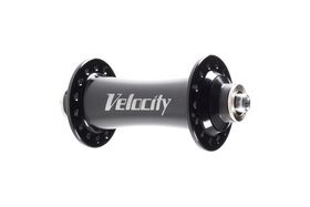 Velocity Road Hub Front - 28h Black