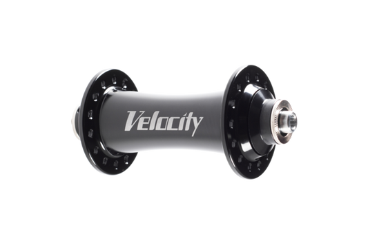 Velocity Road Hub Front - 28h Black