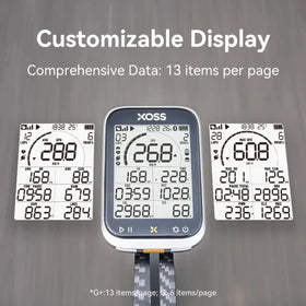 XOSS G3+ Gen3 GPS Bike Computer ANT+ Cycling Computer 40H Battery IPX7 Wireless