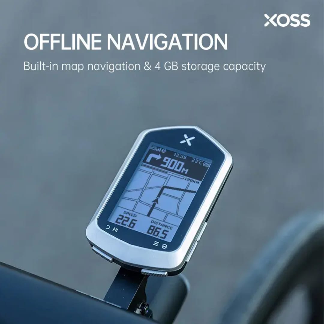 XOSS NAV+ GPS Bike Computer with Offline Navigation, ANT+ & IPX7 Waterproof Wireless