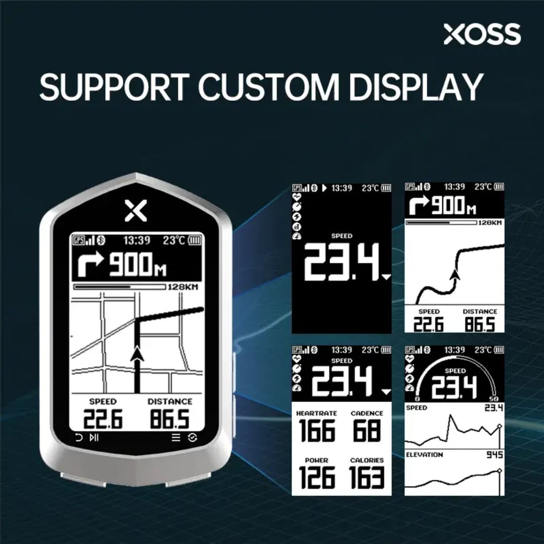 XOSS NAV+ GPS Bike Computer with Offline Navigation, ANT+ & IPX7 Waterproof Wireless